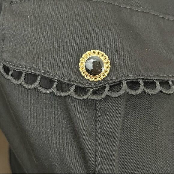 River Island Prairie/ Punk/ Rockabilly Black Cotton Dress 2 - Picture 13 of 16